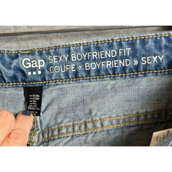 Gap Womens Size 8/29 Jeans Sexy Boyfriend Distressed Fit Mid-Rise - Picture 10 of 10
